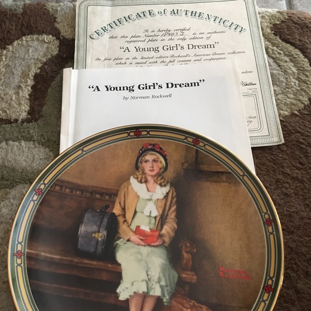 Knowles Norman Rockwell’s “A Young Girls Dream”